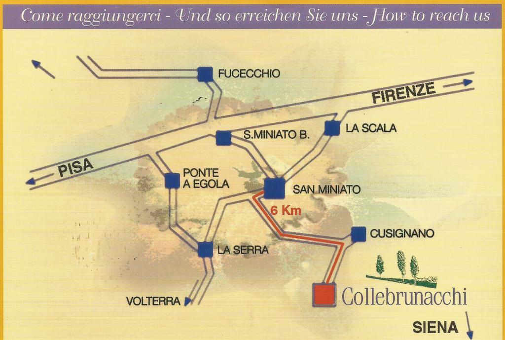 Collebrunacchi B&B San Miniato Eksteriør bilde